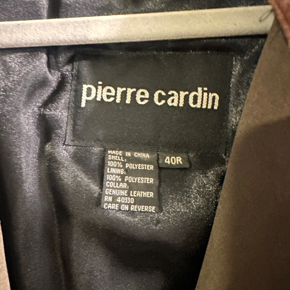 Vintage Pierre Cardin Brown Double-Breasted Trench Coat - Picture 4 of 6